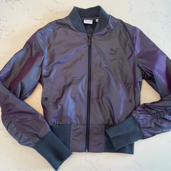 Puma Jackets Coats Puma Iridescent Bomber Jacket Poshmark